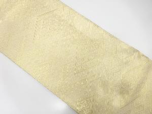 本場筑前博多　佐賀錦　菱模様織り出し　リバーシブル　全通　袋帯